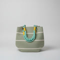 D.KELLY JAPAN ミントグリーン ボーダーニットバッグ | Mint Green Border Knit Bag