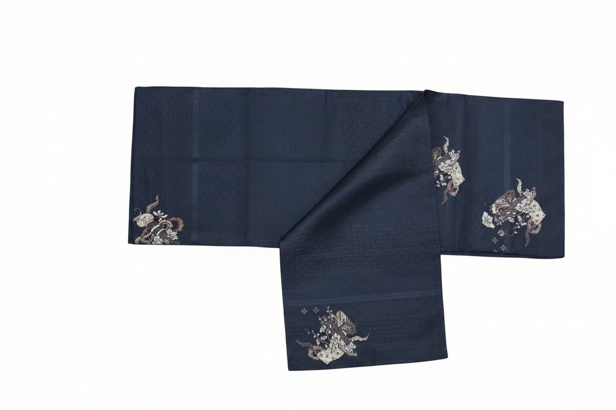 名古屋帯 正絹 リサイクル | Japanese Nagoya Obi Belt Silk Vintage