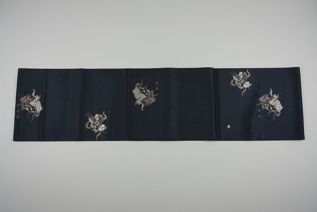 名古屋帯 正絹 リサイクル | Japanese Nagoya Obi Belt Silk Vintage