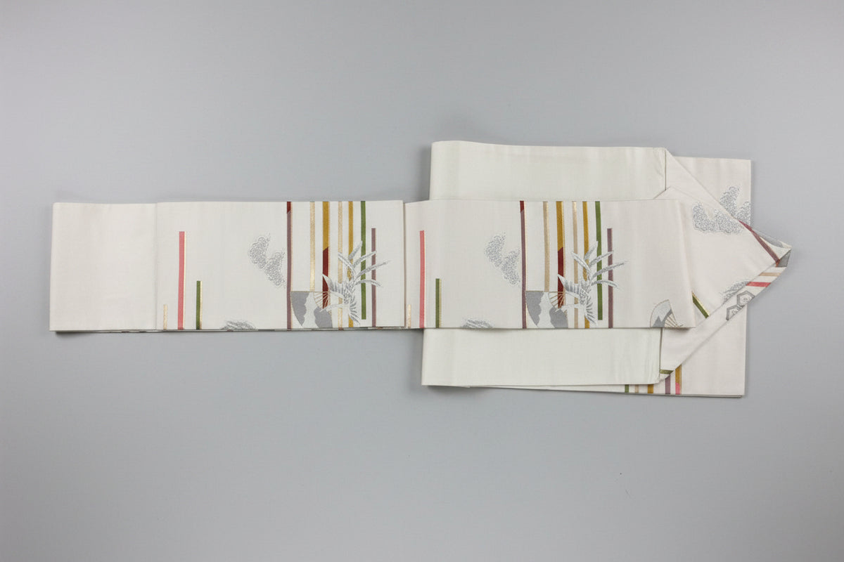 名古屋帯 正絹 リサイクル | Japanese Nagoya Obi Belt Silk Vintage