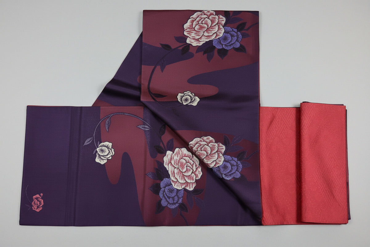 名古屋帯 正絹 リサイクル | Japanese Nagoya Obi Belt Silk Vintage
