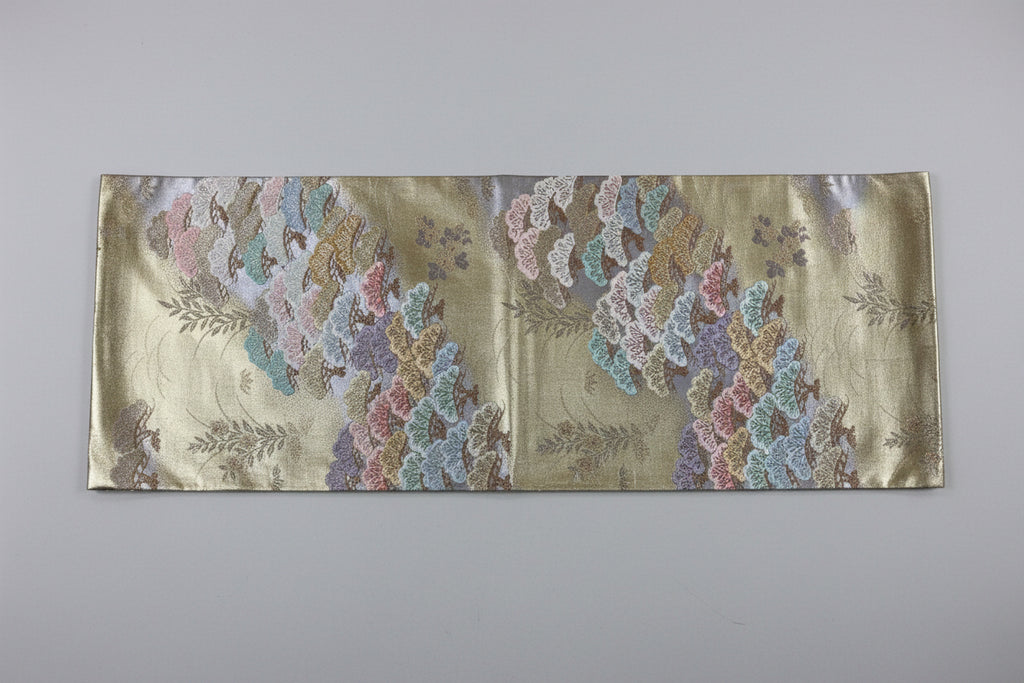袋帯 正絹 リサイクル | Japanese Fukuro Obi Belt Silk Vintage