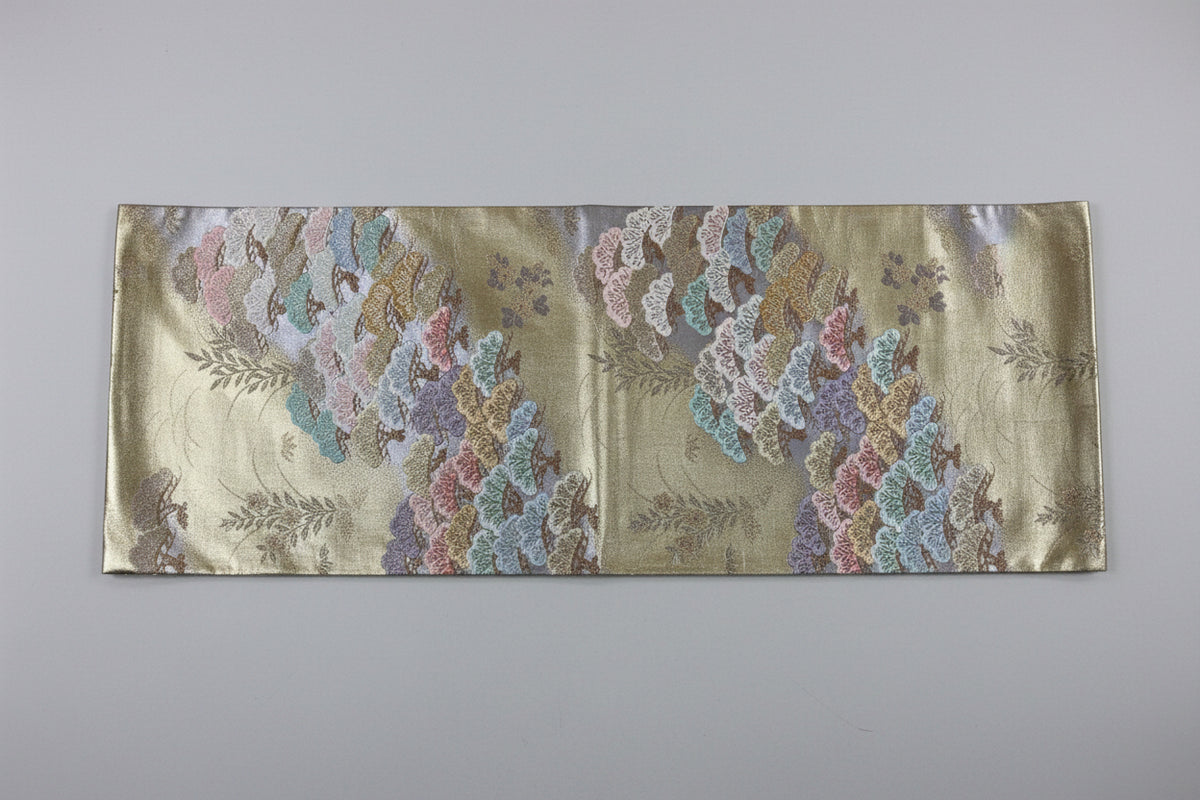 袋帯 正絹 リサイクル | Japanese Fukuro Obi Belt Silk Vintage