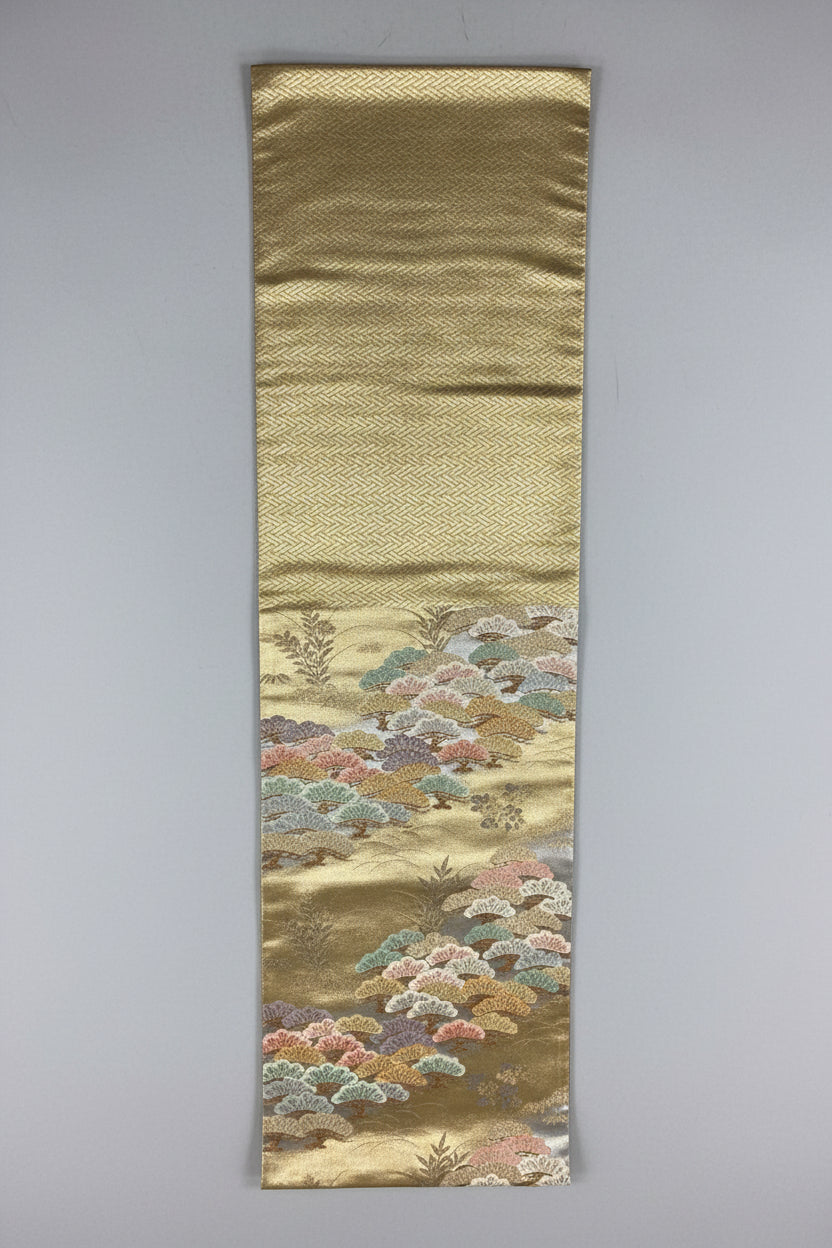 袋帯 正絹 リサイクル | Japanese Fukuro Obi Belt Silk Vintage