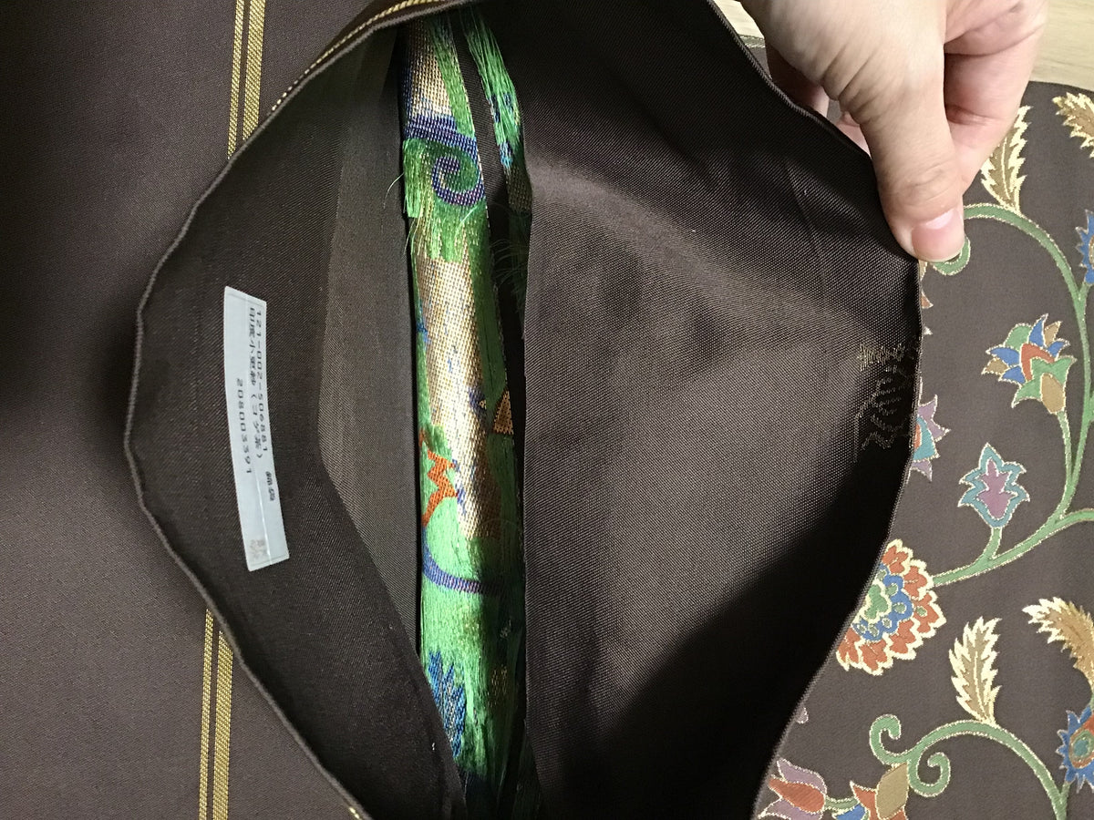 袋帯 織悦謹製 正絹 リサイクル | Japanese Fukuro Obi Belt Shokietsu Silk Vintage
