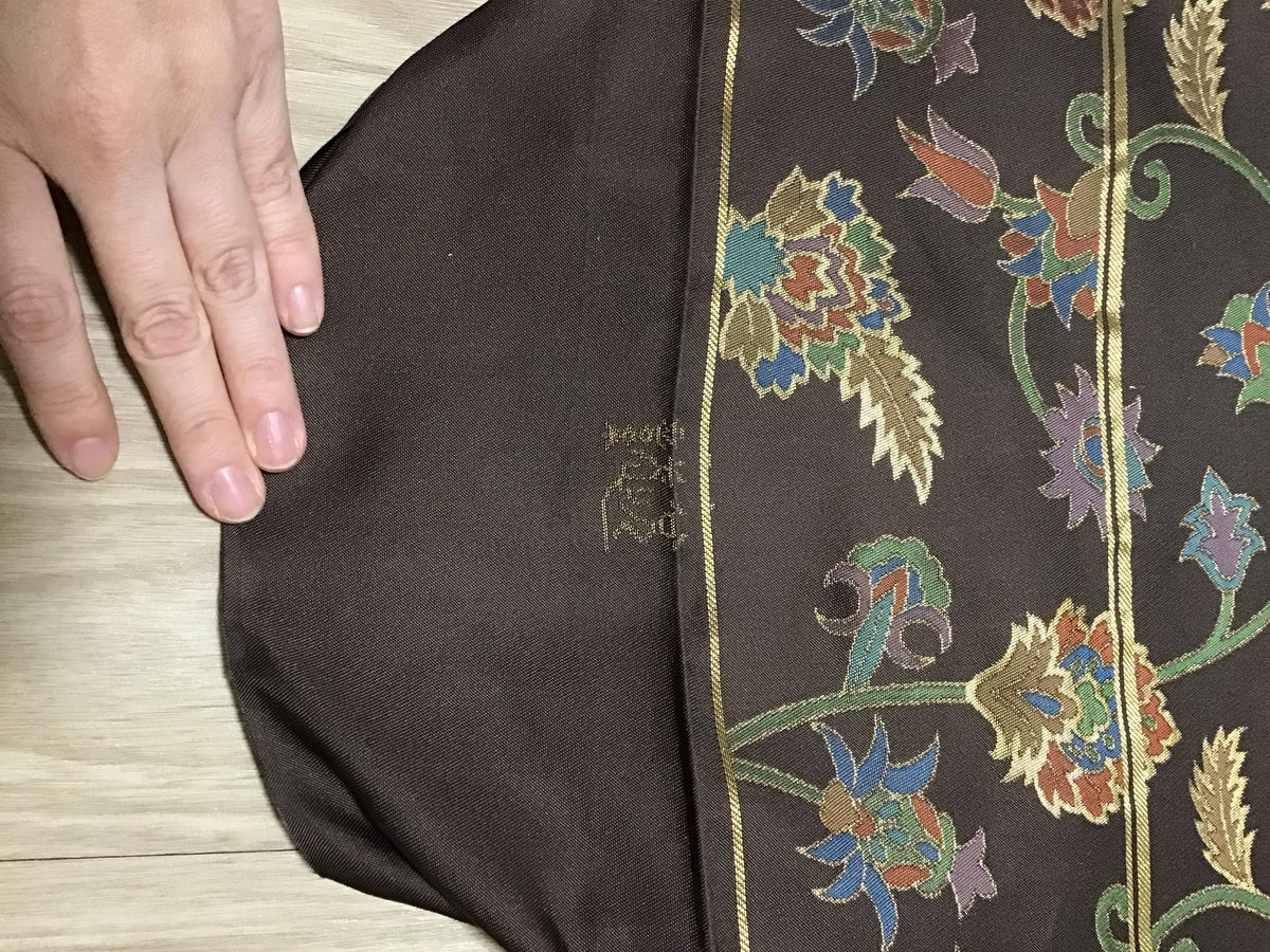 袋帯 織悦謹製 正絹 リサイクル | Japanese Fukuro Obi Belt Shokietsu Silk Vintage