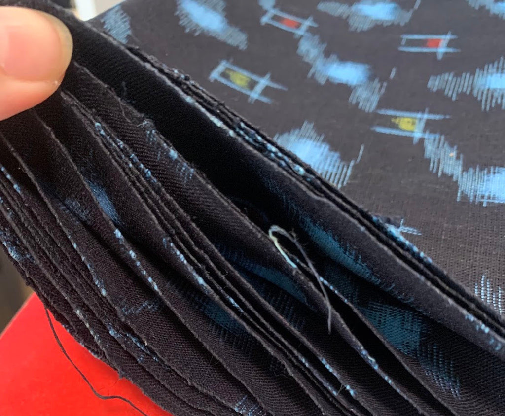 久留米絣 反物 木綿 リサイクル | Japanese Kurume Kasuri Fabric Bolt Cotton Vintage