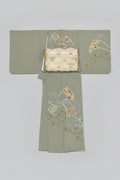 訪問着 縮緬 しつけ付き 袷 新古品 | Japanese Houmongi Kimono Chirimen Lined Unused