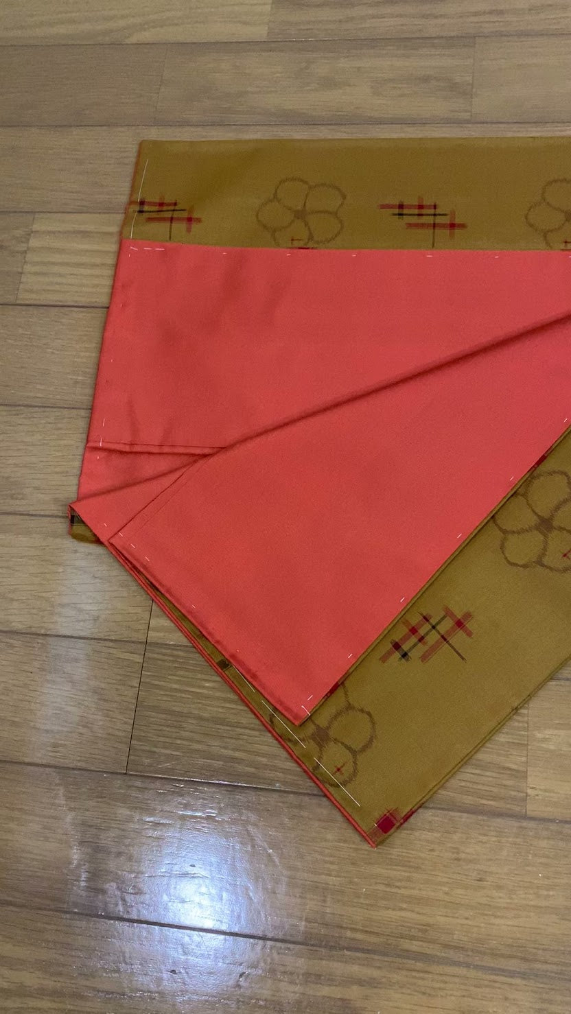 Oshima Tsumugi Kimono, Komon, Unlined, Pure Silk, Unused