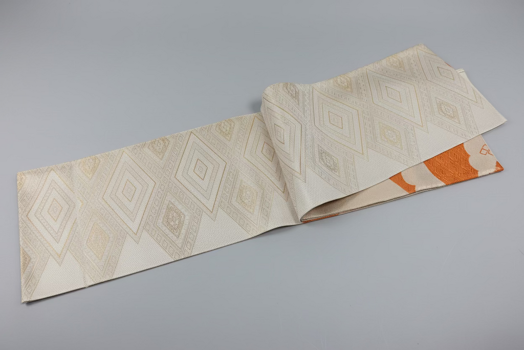 佐賀錦 袋帯 正絹 未使用 証紙付き | Japanese Saga Nishiki Fukuro Obi Belt Silk Unused Certificate