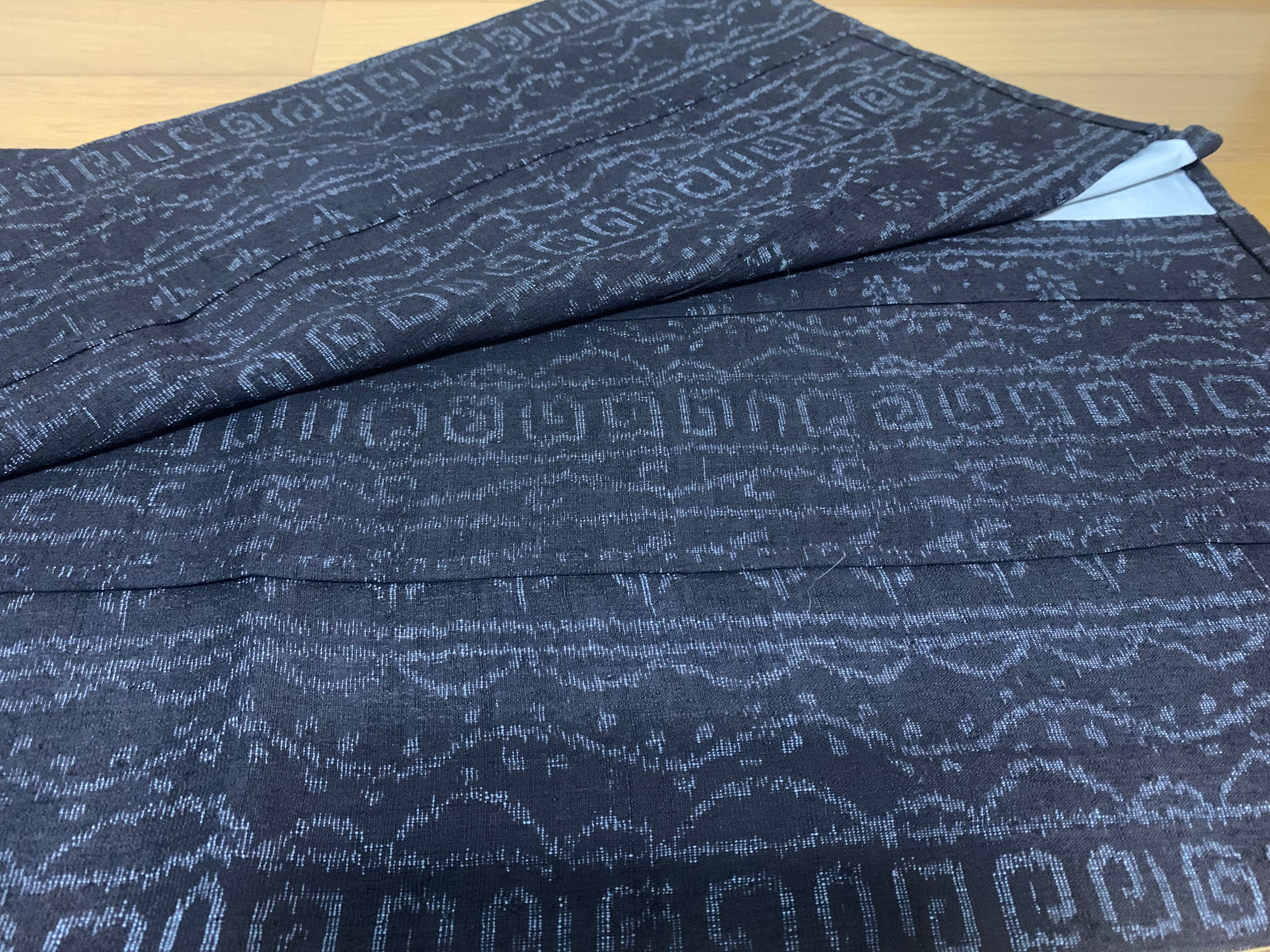Tsumugi Hitoe Kimono Silk Vintage
