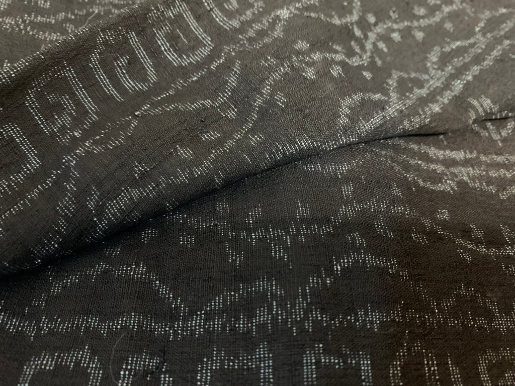 紬 単衣 正絹 リサイクル | Japanese Tsumugi Kimono Hitoe Silk Vintage