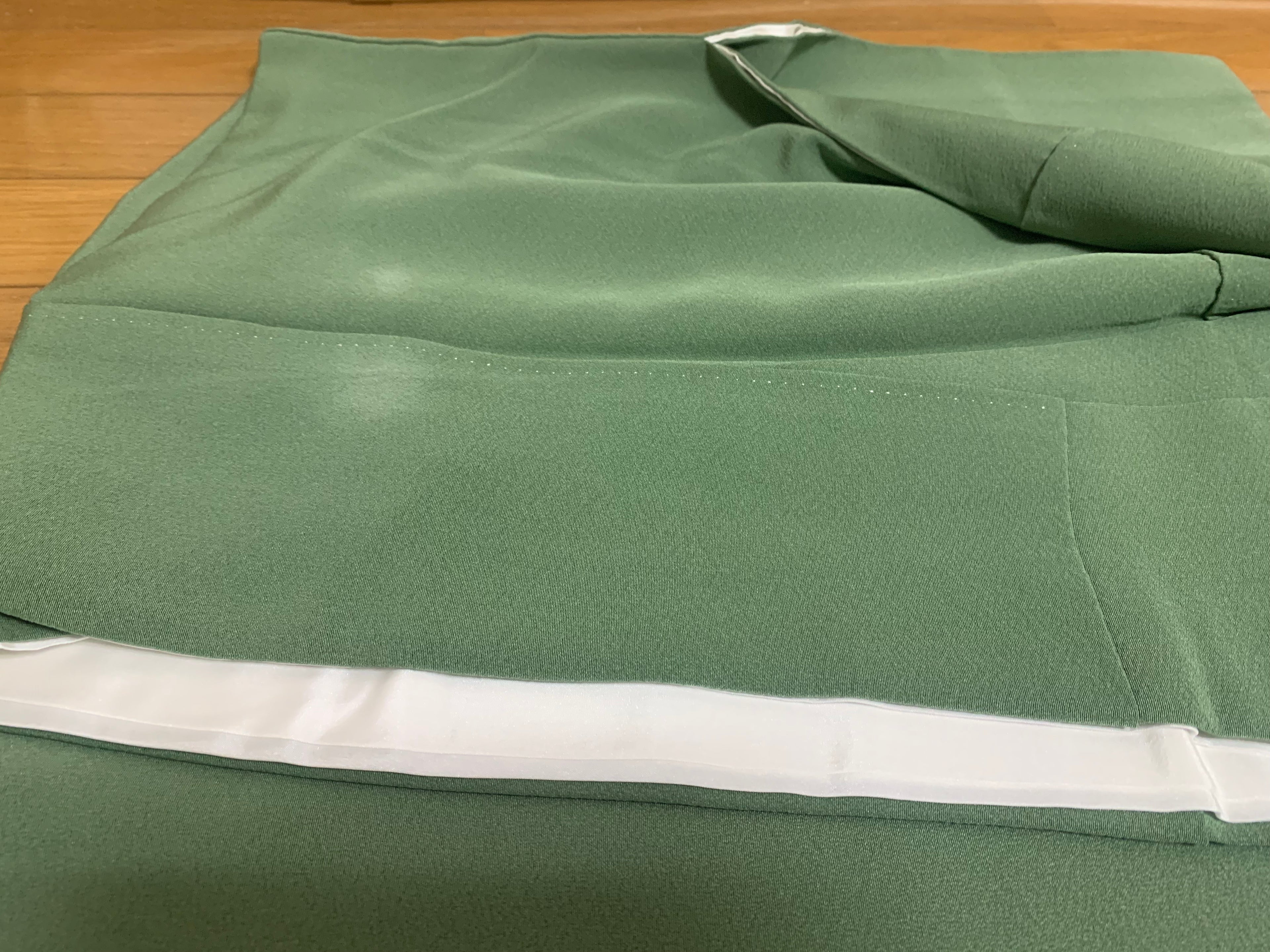 Irotomesode, One Crest, Tsujigahana Pattern, Hama Chirimen, Pure Silk, Recycled | Japanese Irotomesode Silk Vintage Tsujigahana