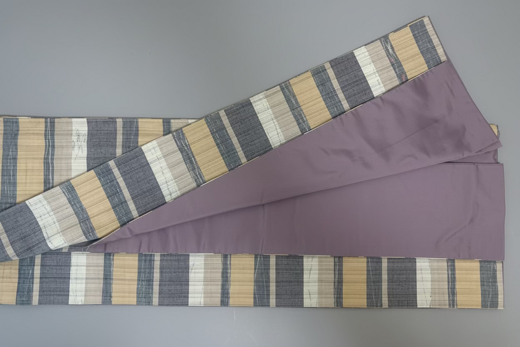 Tsumugi Awase Silk Kimono - Vintage | Japanese Tsumugi Kimono Awase Silk Vintage