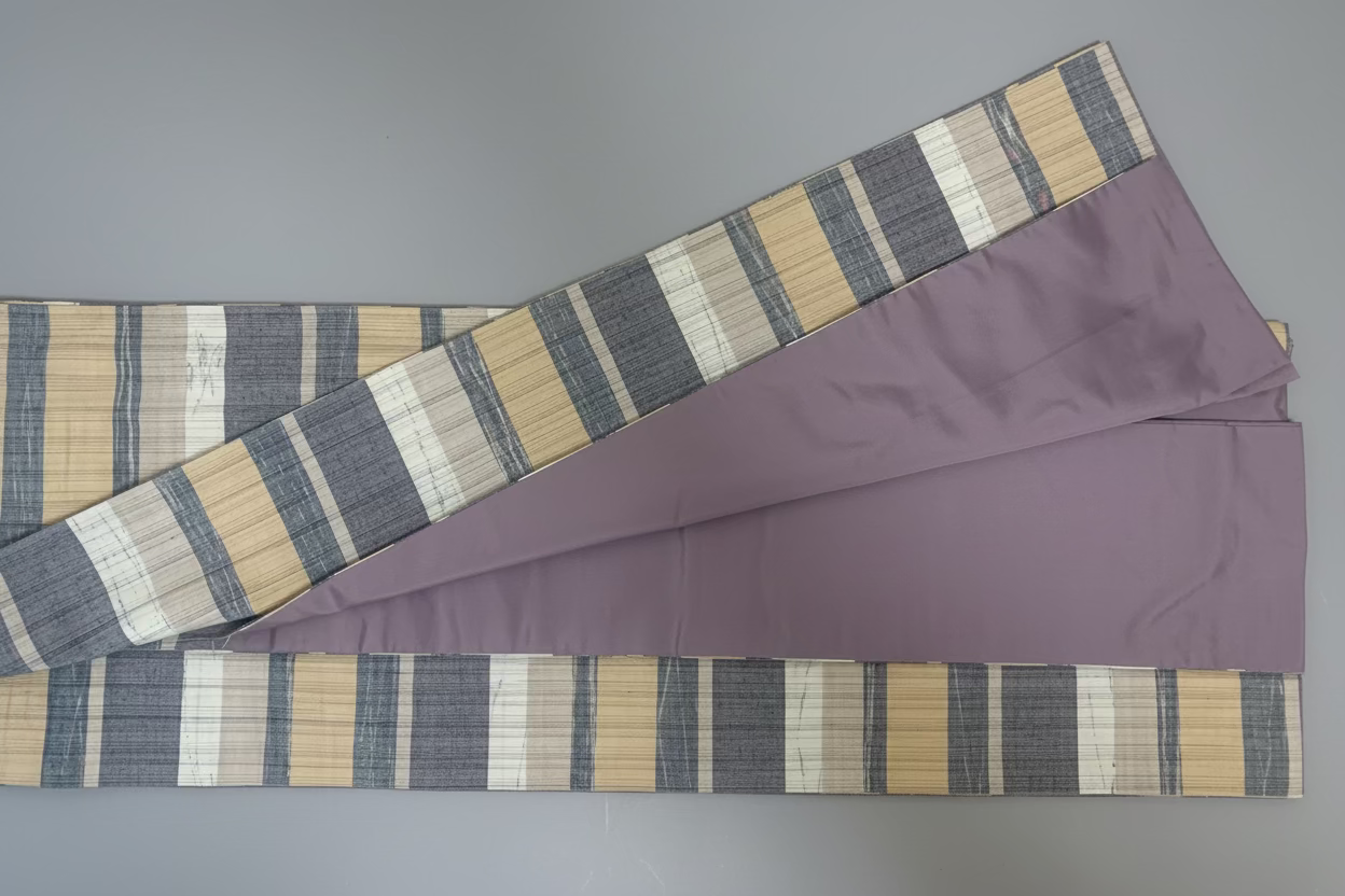 Tsumugi Awase Silk Kimono - Vintage | Japanese Tsumugi Kimono Awase Silk Vintage