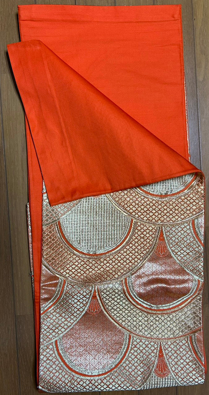 名古屋帯 正絹 リサイクル | Japanese Nagoya Obi Belt Silk Vintage