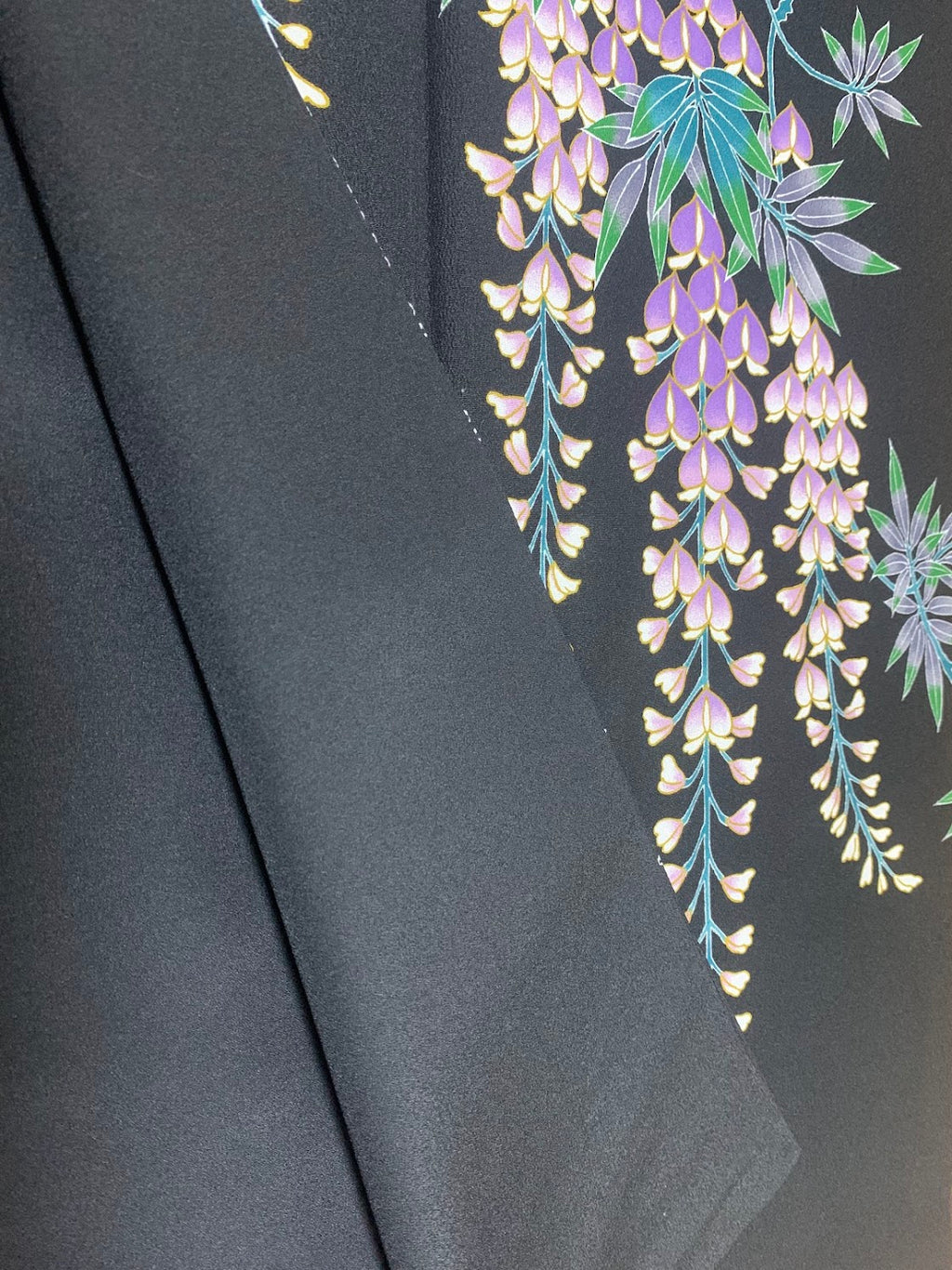 踊り用着物 藤和に花菱 五つ紋 ポリエステル リサイクル | Japanese Dance Kimono Polyester Vintage