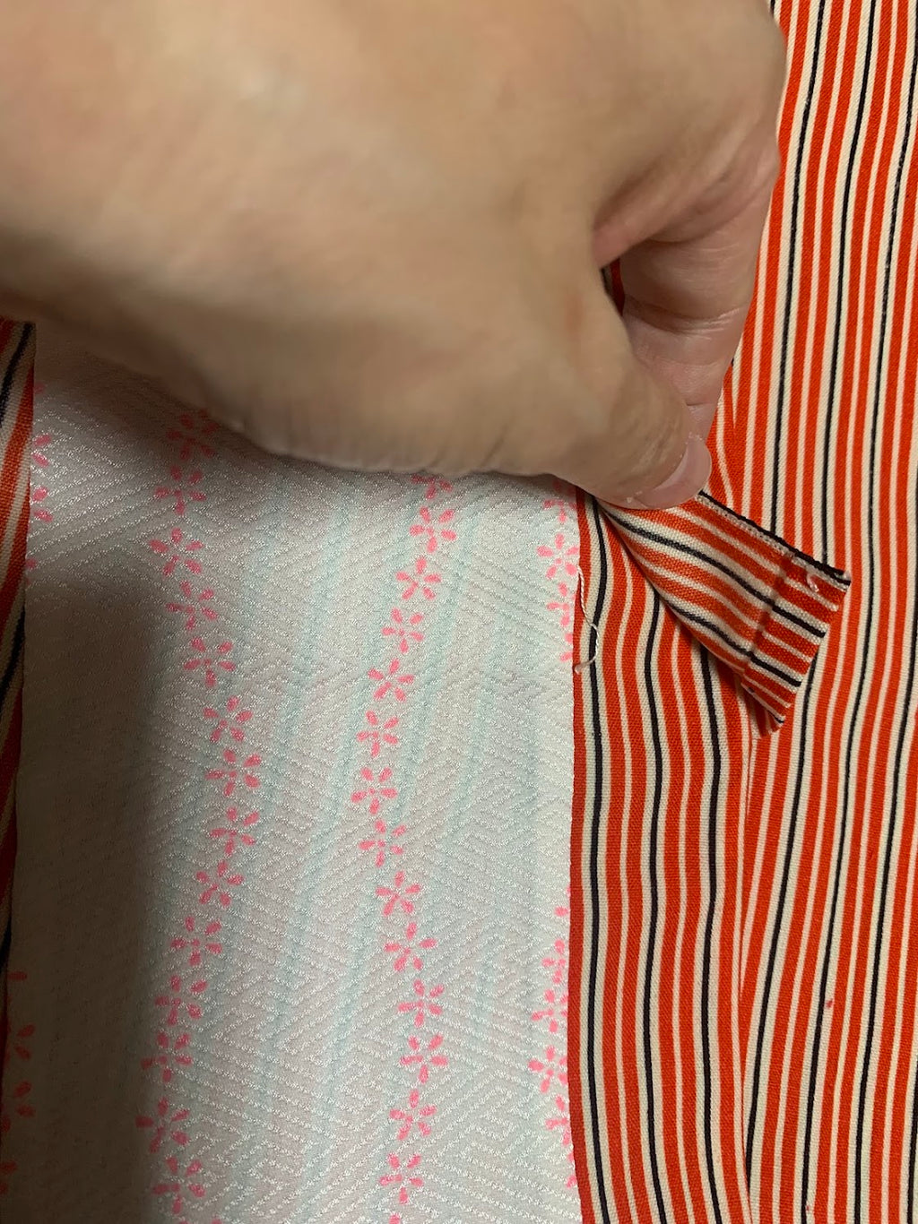 小紋 ポリエステル リサイクル 普段着 | Japanese Komon Kimono Polyester Vintage