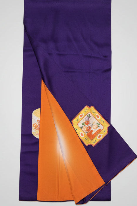 小紋 正絹 リサイクル | Japanese Komon Kimono Silk Vintage