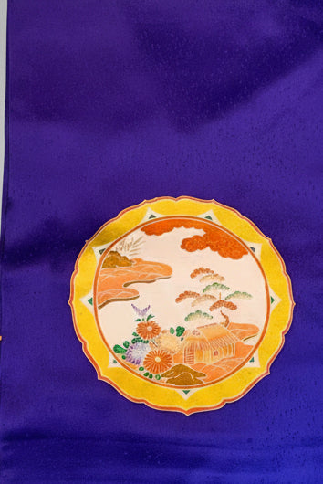 小紋 正絹 リサイクル | Japanese Komon Kimono Silk Vintage