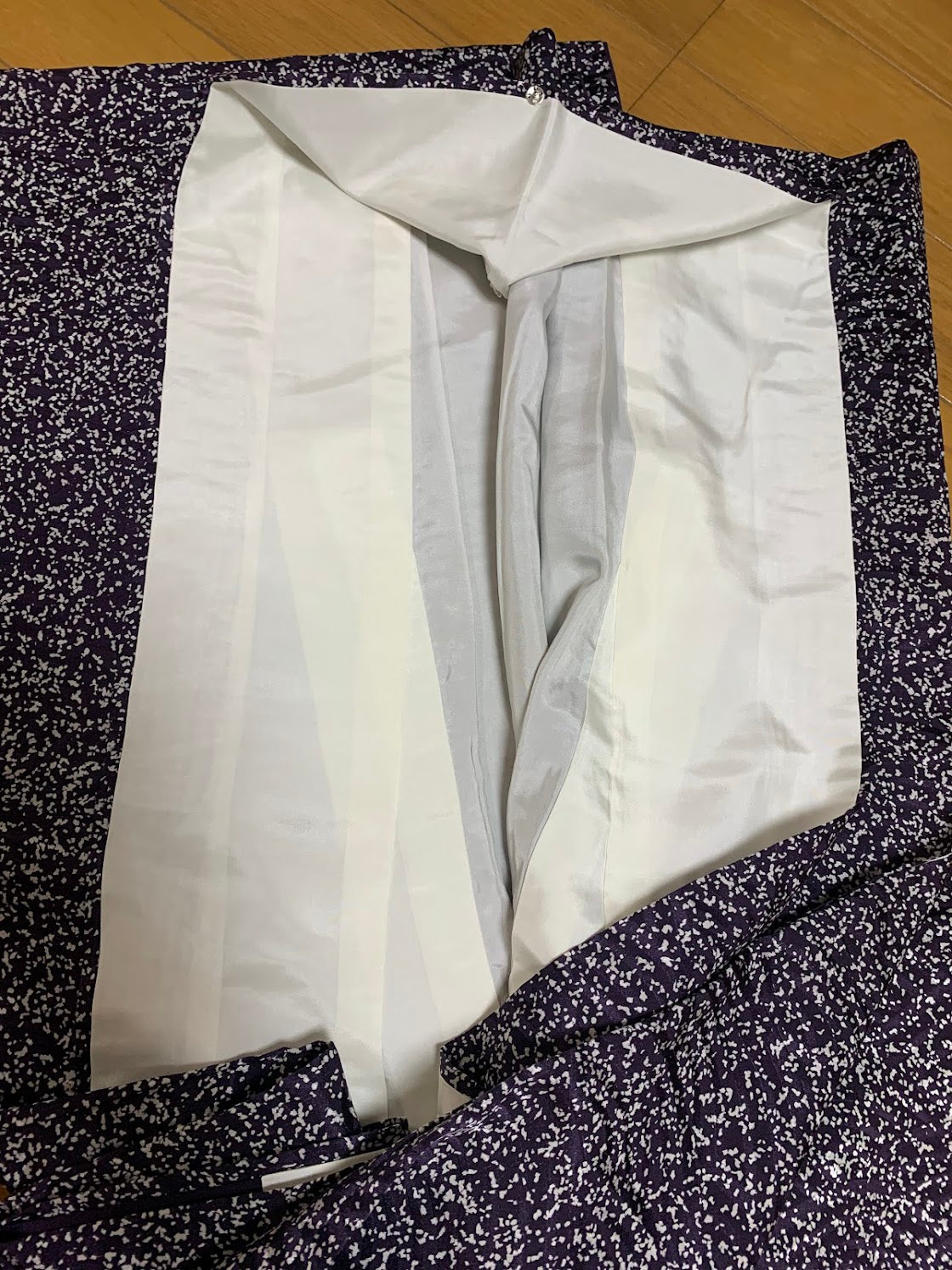 小紋 あられ模様 正絹 リサイクル | Japanese Komon Kimono Arare Pattern Silk Vintage