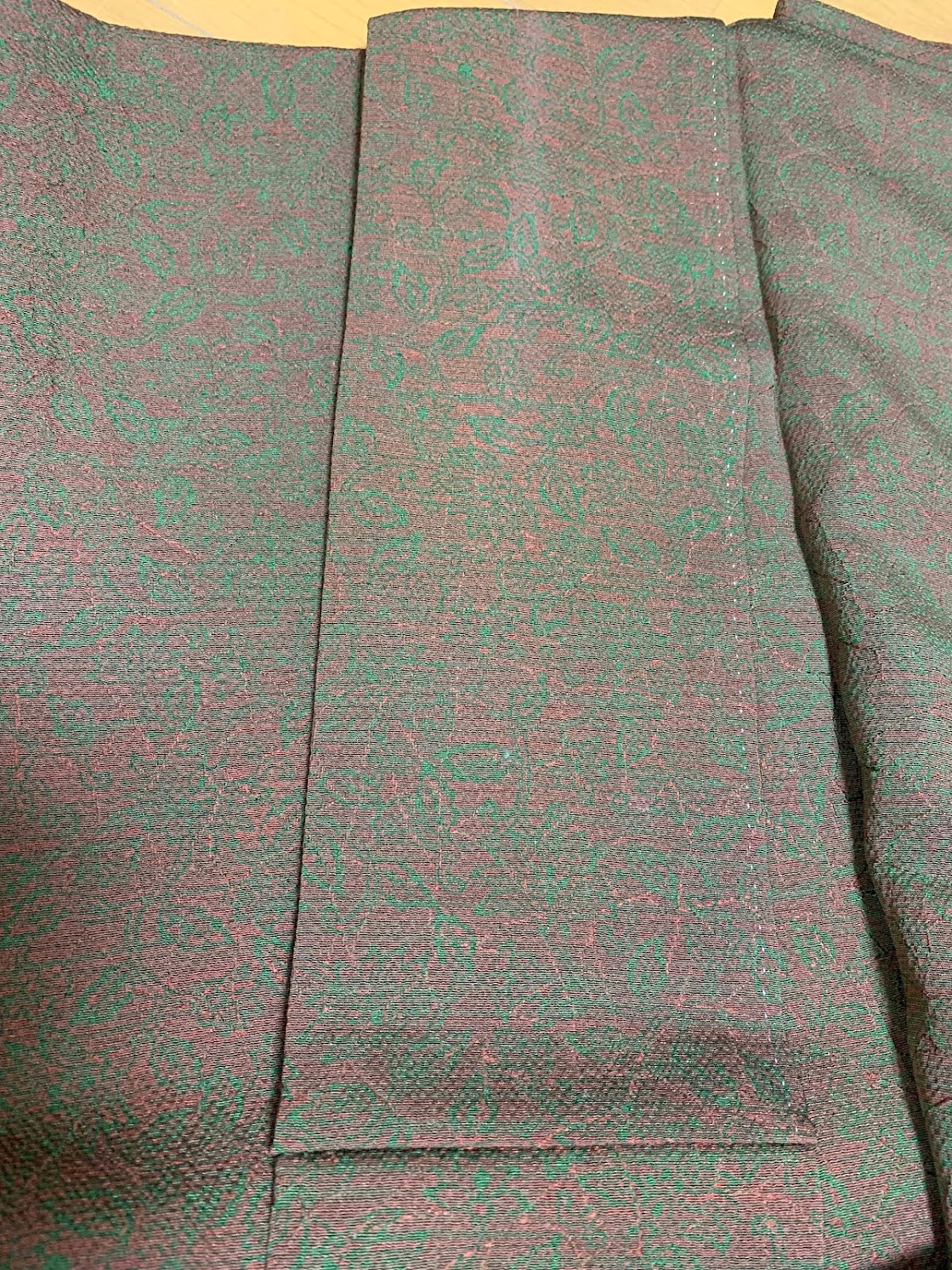 小紋 縮繍 正絹 リサイクル | Japanese Komon Kimono Chirimen Silk Vintage