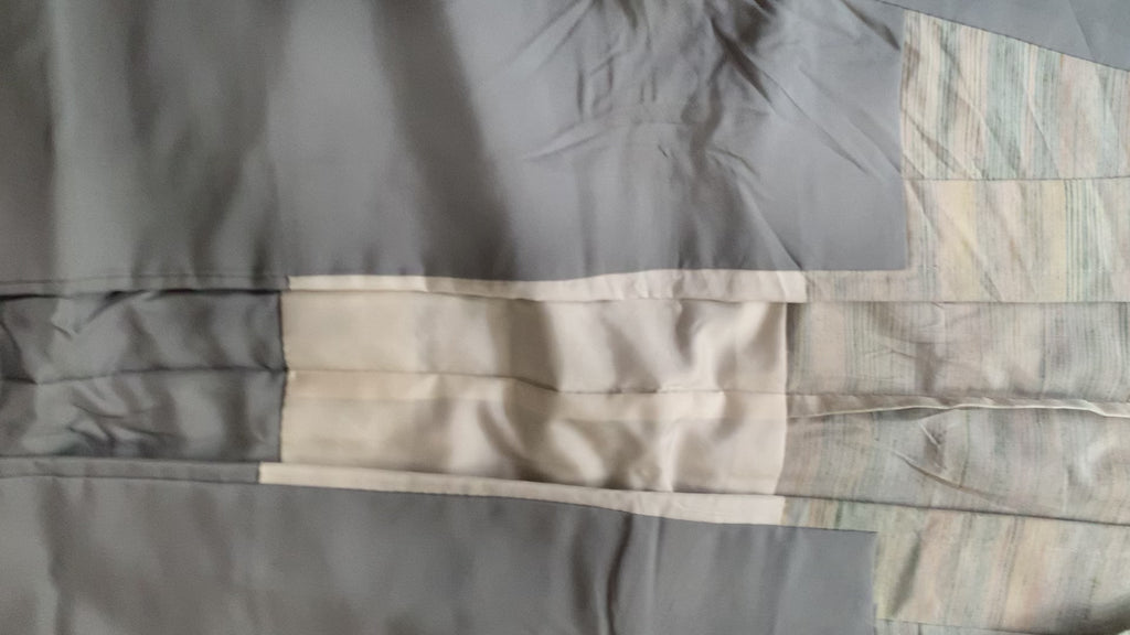 紬 胴抜き仕立て 正絹 リサイクル | Japanese Tsumugi Kimono Douki Silk Vintage
