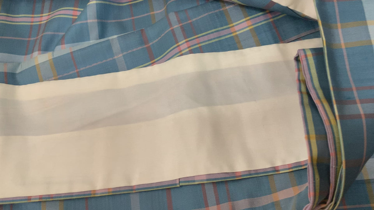 紬 単衣 未使用 正絹 | Japanese Tsumugi Kimono Hitoe Silk Unused