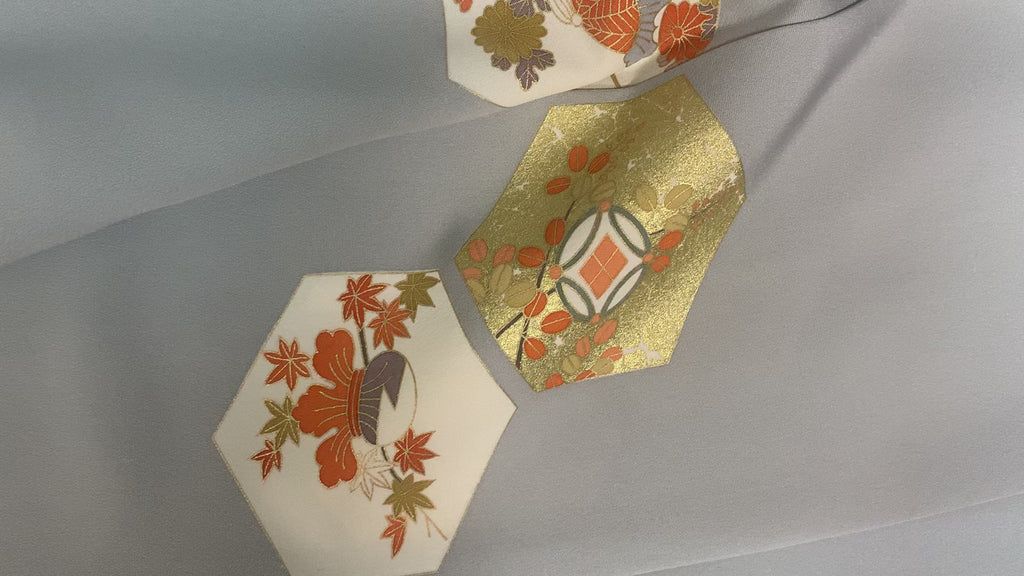 Recycled Silk Houmongi Kimono | Japanese Houmongi Kimono Silk Vintage