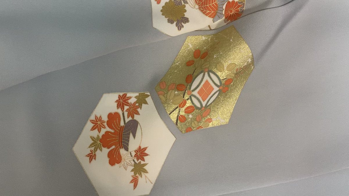 Recycled Silk Houmongi Kimono | Japanese Houmongi Kimono Silk Vintage
