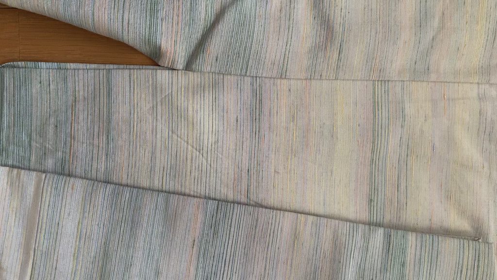 紬 胴抜き仕立て 正絹 リサイクル | Japanese Tsumugi Kimono Douki Silk Vintage