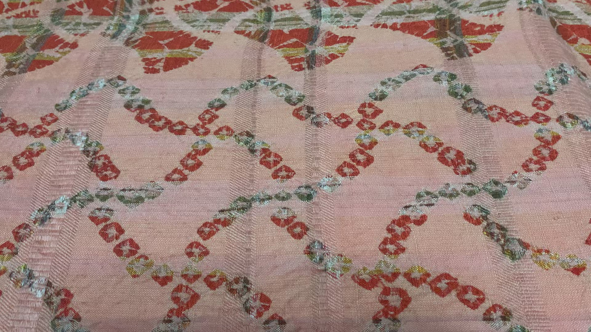 絞り名古屋帯 両面柄 正絹 | Japanese Shibori Nagoya Obi Belt Silk Vintage